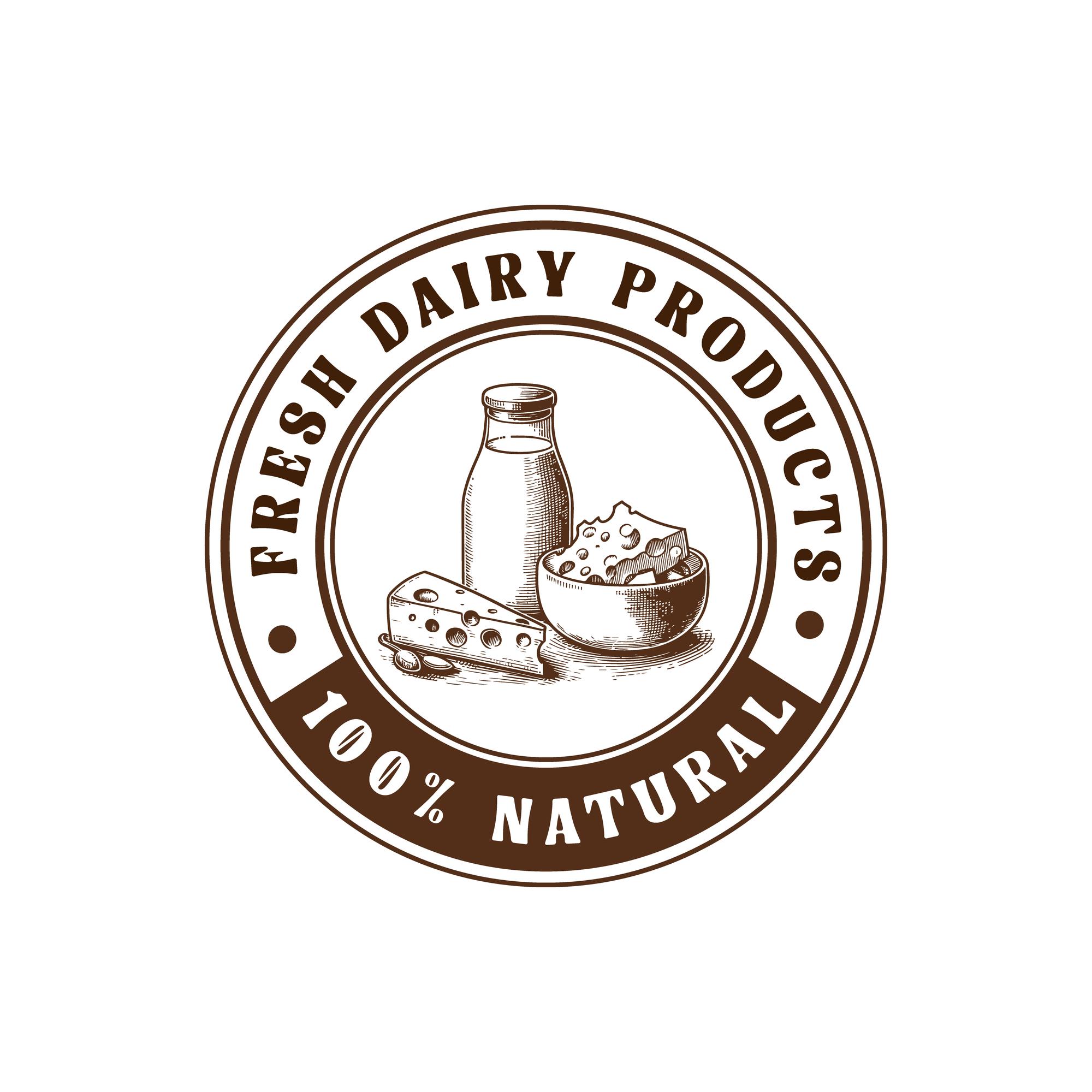 small dairy cooperative badge